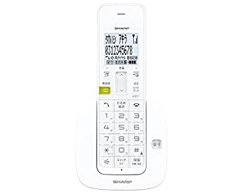 【中古-非常に良い】シャープ デジタルコードレス留守番電話機 子機 1.9GHz DECT準拠方式 ホワイト系 JD-S07CL-W