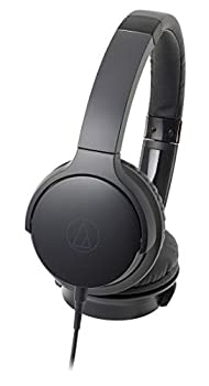 【未当て嵌める】【中古】audio-technica SoundReality ポータブルオンイヤーヘッドホン 黒いこと ATH-AR3 BK