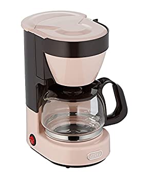 【中古-非常に良い】Toffy 4カップコーヒーメーカー K-CM1 (シェルピンク) ドリップ式 自動保温機能 ガラスポット メッシュフィルター付き K-CM1-SP