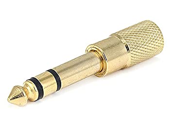 【中古】【輸入品・未使用】Monoprice Monoprice Metal 1/4in (6.35mm) TRS Stereo Plug to 3.5mm TRS Stereo Jack Adapter%ｶﾝﾏ% Gold Plated