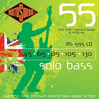 【中古】【輸入品・未使用】ROTOSOUND ロトサウンド ベース弦 5弦 Stainless Steel Pressurewound / Standard (.045-.130) RS555LD 18,845円