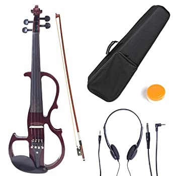 【中古】【輸入品・未使用】CEVN-2NA　ソリッドウッドサイレント/エレクトリックバイオリン　4/4フルサイズ 　Cecilio社　マホガニー【並行輸入】