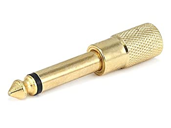 【中古】【輸入品・未使用】Monoprice Monoprice Metal 1/4in (6.35mm) TS Mono Plug to 3.5mm TRS Stereo Jack Adapter%ｶﾝﾏ% Gold Plated