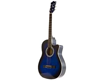【中古】【輸入品・未使用】Fever フィーバー FV-030C-DBL 3/4 38-Inch Acoustic Cutaway Guitar%ｶﾝﾏ% Blueburst アコースティックギター アコギ ギター (並行輸入)