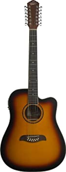 【中古】【輸入品・未使用】Oscar Schmidt オスカーシュミット OD312CE 12弦 Dreadnought Cutaway アコースティックギター - Tobacco Sunburst アコースティックギター アコ