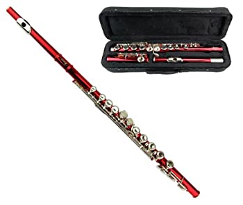 【中古】【輸入品・未使用】モダンカラー★メラーノ　マスターキット　フルートC　ケース付　WDF406RD　Merano社レッド 【並行輸入】 42,261円