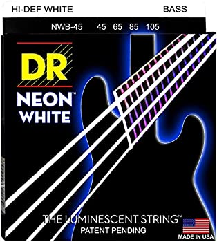 【中古】【輸入品・未使用】DR カラーベース弦 ホワイト NEON BASS Guitar Strings [NEON-WHITE] (DR-NWB545/45-125)｜ムジカ＆フェリーチェ店