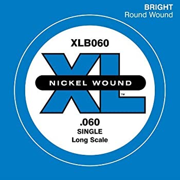 【中古】【輸入品・未使用】【 並行輸入品 】 D'Addario (ダダリオ) XLB060 Nickel Wound ベースギター シングルストリング%ｶﾝﾏ% Long Scale%ｶﾝﾏ% .060