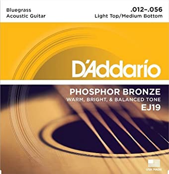 【中古】【輸入品・未使用】【 並行輸入品 】 D'Addario (ダダリオ) EJ19 Phosphor Bronze アコースティックギター 弦%ｶﾝﾏ% Bluegrass%ｶﾝﾏ% 12-56