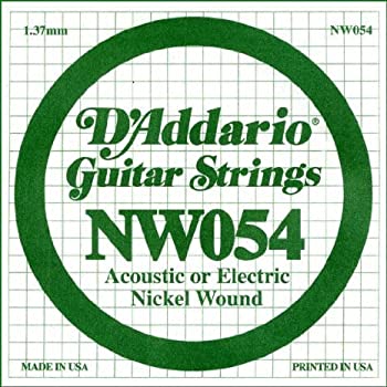 【中古】【輸入品・未使用】【 並行輸入品 】 D'Addario (ダダリオ) NW054 Nickel Wound エレキギター シングルストリング%ｶﾝﾏ% .054