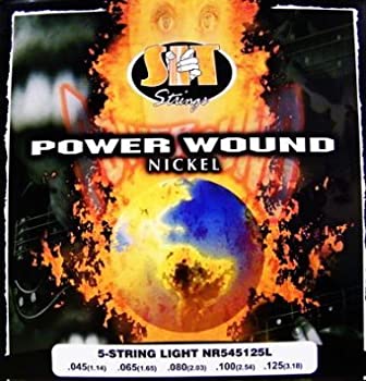 【中古】【輸入品・未使用】【 並行輸入品 】 SIT Powerwound NR545125L 5弦 45-125 Light Nickel Bass Strings