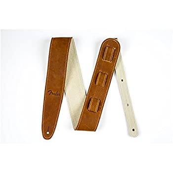 【中古】【輸入品・未使用】Fender フェンダー ストラップ BALL GLOVE LEATHER STRAP%カンマ% BRN|ムジカ&フェリーチェ店