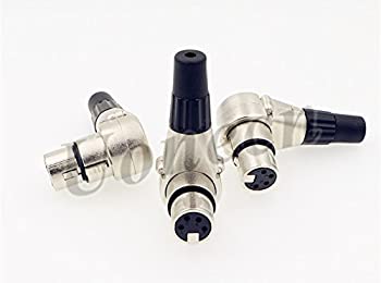 【中古】【輸入品・未使用】L字型90度 XLR 4ピン メスコネクター ARRI モニター デジタル一眼レフリグ 3個｜ムジカ＆フェリーチェ店