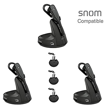 【中古】【輸入品・未使用】Snom Phone 互換 VXi V175 3パック ワイヤレスヘッドセットバンドル Snom リモート応答 (EHS) アダプター付き Snom用: 300 & 800 シリーズ｜ムジカ＆フェリーチェ店
