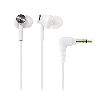 【中古】【輸入品・未使用】audio-technica カナル型イヤホン ホワイト ATH-CK350M WH