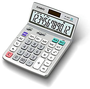 【未当て嵌める】【中古】カシオ 緑であること買いもとめる法其れ相応計算器 12桁 学習机印字機 DF-120GT-N エコ目じるし御墨付き