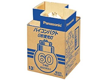 【中古】パナソニック ハイコンパクトG形蛍光灯 13W 3波長形電球色 FGL13EX-L