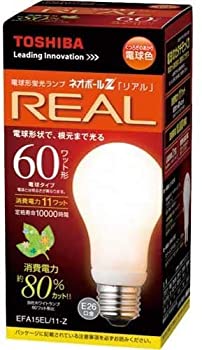 【未使用】【中古】東芝 電球形蛍光灯 A15形・電球色ネオボールZリアル EFA15EL/11-Z EFA15EL/11-Z 口金直径26mm
