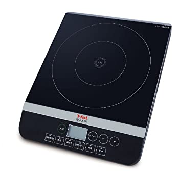 【中古】ティファール IH調理器 クッキングヒーター デイリーIH セラミックガラス製トッププレート ブラック IH2028JP｜ムジカ＆フェリーチェ店