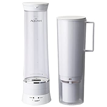 【中古】ドウシシャ 水素水生成器 浄水機能付 AQUA-H ホワイト AH-HP1401 WH