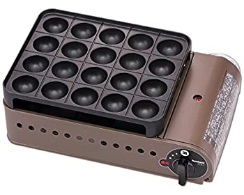 【未使用】【中古】Iwatani カセットガスたこ焼器 スーパー炎たこ(えんたこ) ブロンズ&ブラック CB-ETK-1