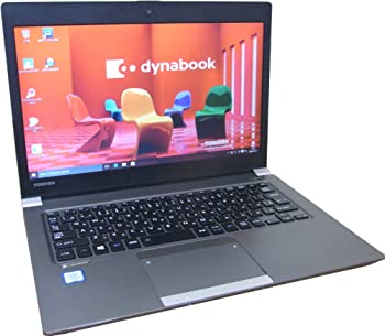 【中古】中古マイコン 万覚え帳マイコン 東芝 TOSHIBA dynabook R63/U Core i5 6200U 2.30GHz 8GB記憶装置 SSD 128GB Windows10 Pro 64bit 申し受ける 13.3型広広とした ノートPC-パソコン
