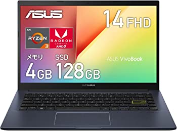 【中古】ASUS ノートパソコン M413DA ( 14インチ / AMD Ryzen 3 3250U /4GB, 128GB/ Radeon グラフィックス / 1,920×1,080(フルHD) / Webカメラ /Window|ムジカ&フェリーチェ店