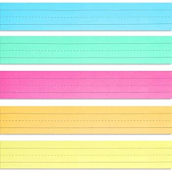 【中古】【輸入品・未使用】罫線付きセンテンスストリップ 教室用 (100枚) 5色