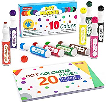 【中古】【輸入品・未使用】Shuttle Art ドットマーカーペン 10色セット 40ml 水性 水で洗える 子供用|ムジカ&フェリーチェ店