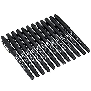 【中古】【輸入品・未使用】Mr. Pen- ブラック顔料ペン 12本