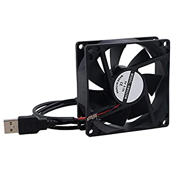 【中古】【インポート品・未当て嵌める】RDEXP 黒いこと 5V USBワット数無声映画電子計算機落ち居る気違い 電子計算機入れもの中央処理装置空調設備用