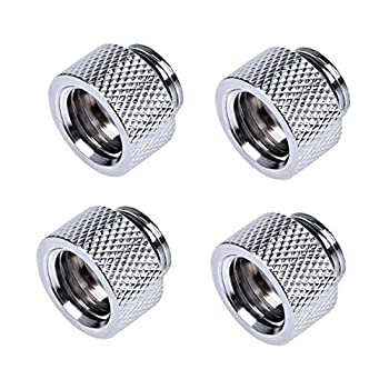 【中古】【インポート品・未当て嵌める】Alphacool HF g1?/ 4?%ﾀﾞﾌﾞﾙｸｫｰﾃ% Male to Female Extenderあと継ぎ、10?粍、Cr、4?-風呂敷き包み