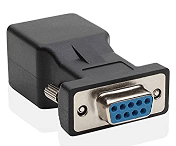 【中古】【輸入品・未使用】LM YN DB9 RS232 メス - RJ45 メス アダプター COMポート - LANイーサネットポートコンバーター