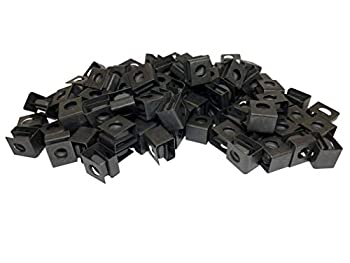 【中古】【輸入品・未使用】RackGoldブラック12???24?slide-onケージナット100パック???USA製|ムジカ&フェリーチェ店