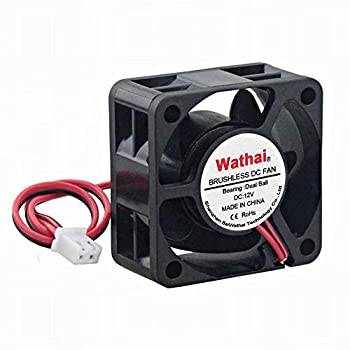 【中古】【インポート品・未当て嵌める】Wathai 40粍 x 20粍 12V デュアルボールベアリング DC 毛はらい受け答え落ち居る気違い