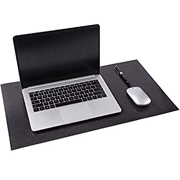 【中古】【輸入品・未使用】Untra 薄型のカーボンファイバーデスクパッド 自宅 仕事 オフィス 両面 カーボンウェア DP-S (ブラック、23.6インチ x 13.2インチ)|ムジカ&フェリーチェ店