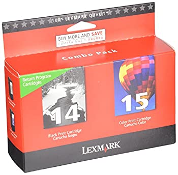 【中古】【輸入品・未使用】Lexmark #14 & #15 Black and Color Return Program Print Cartridges (18C2239) [並行輸入品]