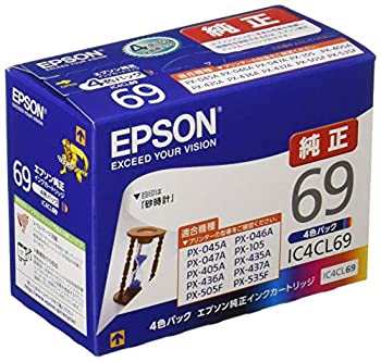 【中古】【輸入品・未使用】エプソン 純正 インクカートリッジ 砂時計 IC4CL69 4色パック｜ムジカ＆フェリーチェ店