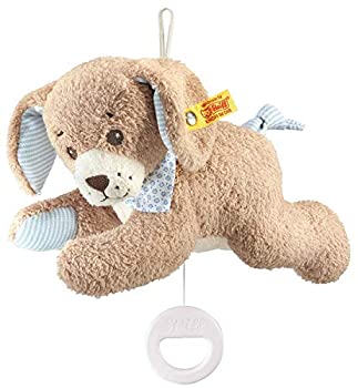 【中古】【輸入品・未使用】Steiff 22cm Good Night Dog Music Box (Blue)