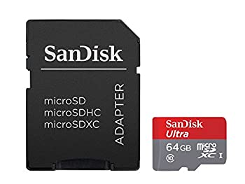 【中古】【輸入品・未使用】SanDisk Ultra 64GB Ultra Micro SDXC UHS-I/Class 10 Card with Adapter (SDSQUNC-064G-GN6MA) [Newest Version] [並行輸入品]