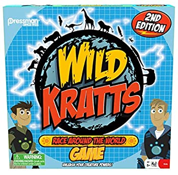 【中古】【インポート品・未当て嵌める】Wild Kratts Race Around the World Board Game by Pressman Toys [並行輸入品] パソコン・周辺機器-その他