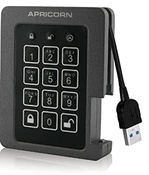【中古】【輸入品・未使用】Apricorn Aegis Padlock 240 GB SSD 256-Bit%ｶﾝﾏ% FIPS 140-2 Level 2 Validated Ruggedized USB 3.0 Encrypted External Portable Drive [並行