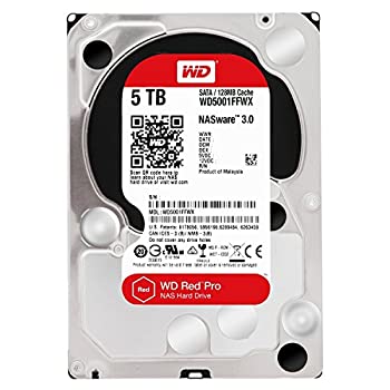 【中古】【輸入品・未使用】WD 5TB NAS Hard Drive%ｶﾝﾏ% 1 to 16-Bay Enterprise RAID%ｶﾝﾏ% 3.5'%ｶﾝﾏ% SATA 6 GB/s%ｶﾝﾏ% 128MB Cache%ｶﾝﾏ% Red Pro (WD5001FFWX) [並行輸入