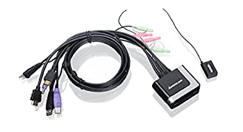 【中古】【輸入品・未使用】IOGEAR 2-Port HD Cable KVM Switch with Audio GCS62HU (Black) [並行輸入品] 24,856円