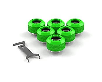 【中古】【輸入品・未使用】PrimoChill 1?/ 2in。リジッドrevolversxシリーズ継手???UVグリーン???6パック
