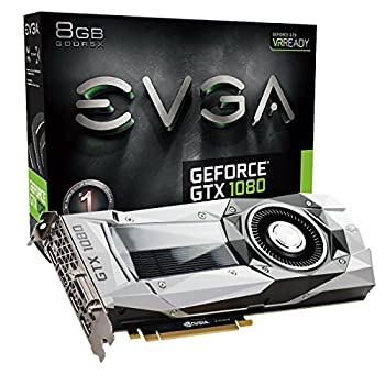 【中古】【インポート品・未当て嵌める】EVGA GeForce GTX 1080 FOUNDERS EDITION GDDR5X 8GB 08G-P4-6180-KR [並行輸入品]