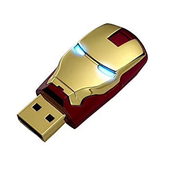 【中古】【輸入品・未使用】16GB Iron Man The Avengers USB Flash Drive with Blue Light%カンマ% Red [並行輸入品]画像