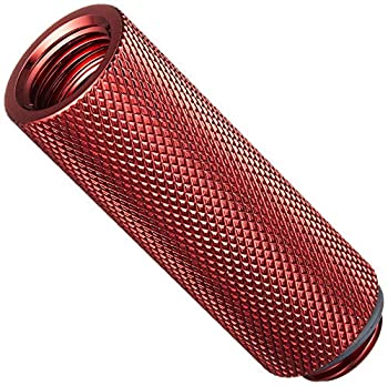 【中古】【輸入品・未使用】Bitspower IG1/4インチスレッド用 エクステンダー 50mm ディープブラッドレッド