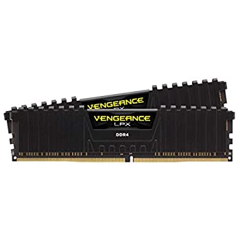 【中古】【インポート品・未当て嵌める】CORSAIR DDR4-3200MHz 事務机とっ始めパソコン用 記憶装置モデュール VENGEANCE LPX 続きもの 32GB [16GB×2枚] CMK32GX4M2D3200C16