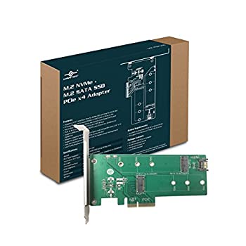 【中古】【輸入品・未使用】Vantec M。2?NVMe PCIe x4?+ M。2?SATA SSDアダプタ( ugt-m2pc200?)
